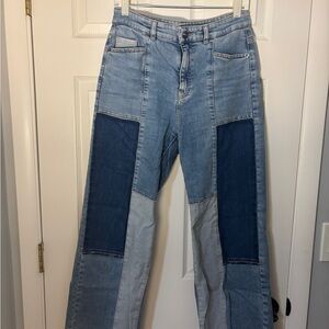 Marc Cain Light Blue Denim Jeans with Black Label